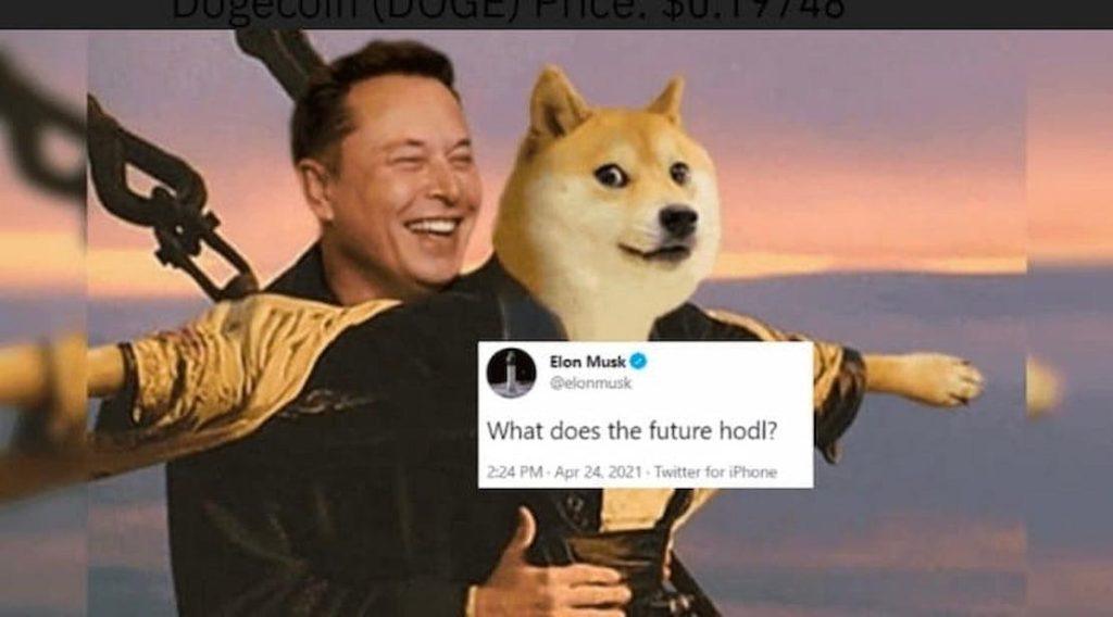 On 20 December 2020, Musk first tweeted about Dogecoin with the words "One Word: Doge."