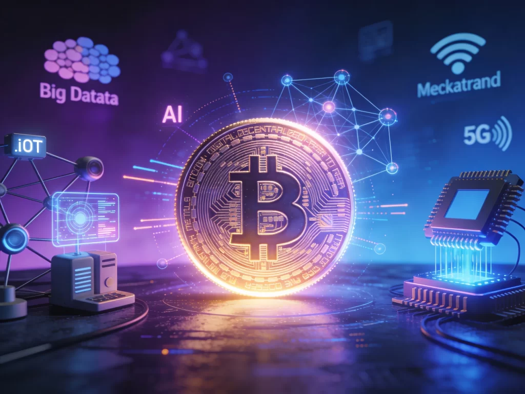 The interaction of cryptocurrencies with artificial intelligence and technological megatrends