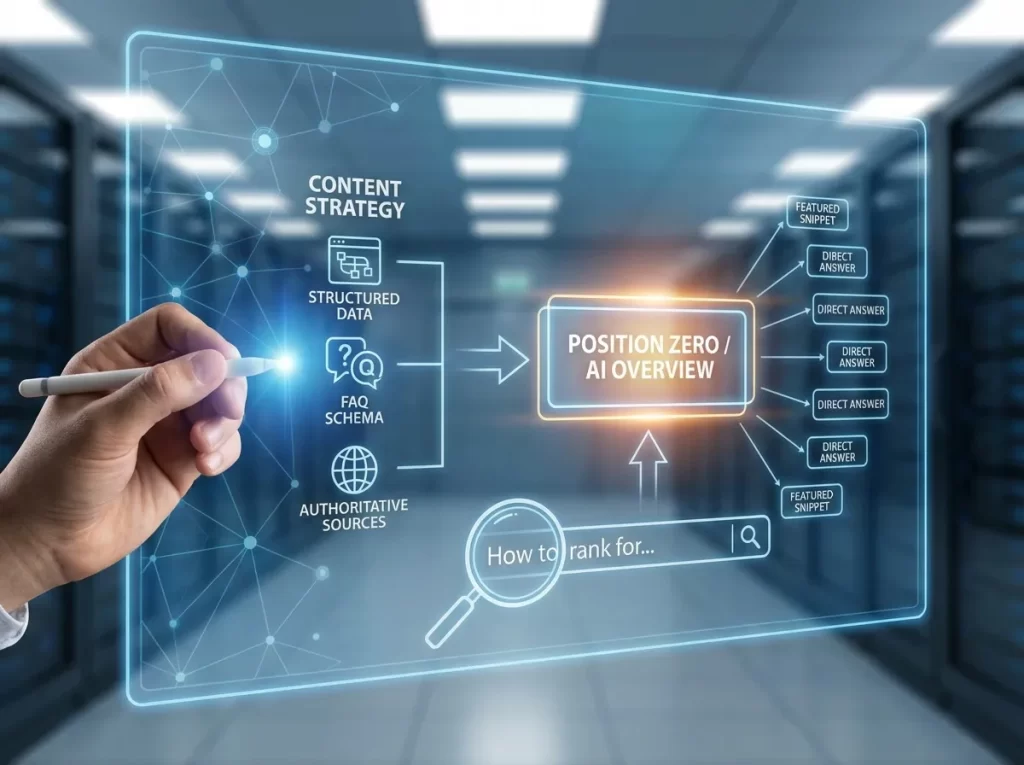 How to rank for AI overviews and position zero snippets